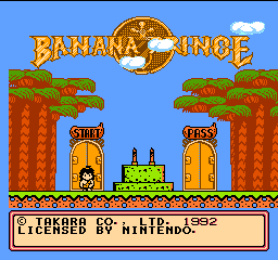 Banana title screen for Famicom